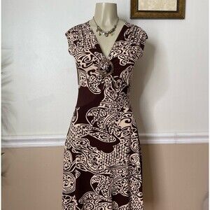 Ruby Rox Women’s Y2K Vintage Sleeveless V-Neck Plunge Beach Dress